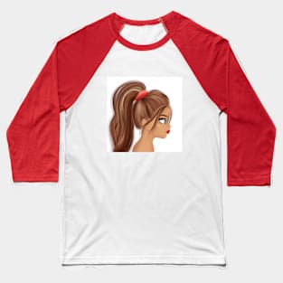 Anime girl picture frame cute girl Sticker Baseball T-Shirt